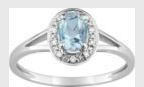 BAGUE TOPAZE EN OR BLANC 18 CARATS - BIJOUTERIE DELAVEST          