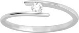 BAGUE DIAMANT ET OR BLANC 18 CARATS - BIJOUTERIE DELAVEST          