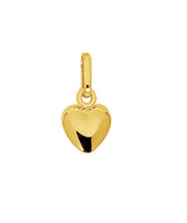 PENDENTIF COEUR PETITE TAILLE OR JAUNE 18K - BIJOUTERIE DELAVEST          