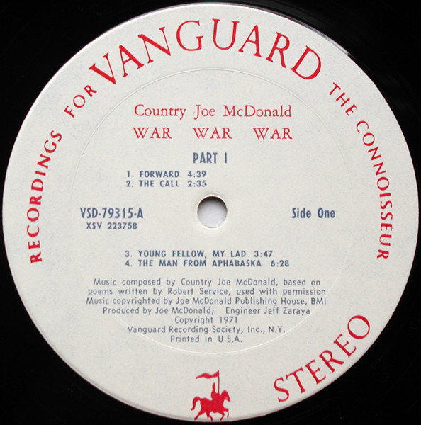Vinyle Country Joe Mcdonald War War War Ar Americain Histoires De Vinyles