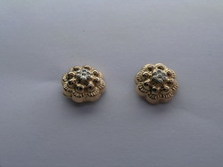 BOUCLES TRADITIONNELLES DE SAVOIE BOUTON FLORAL   750/000 - BIJOUTERIE DELAVEST          