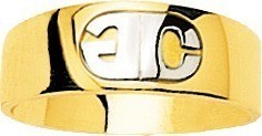 CHEVALIERE HOMME OR JAUNE 750/000 - BIJOUTERIE DELAVEST          