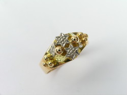 BAGUE TRADITIONNELLE DE SAVOIE EDELWEISS OR ROSE 750/000 - BIJOUTERIE DELAVEST          