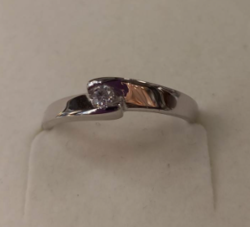 SOLITAIRE OR BLANC 18 CARATS 6 GRIFFES - BIJOUTERIE DELAVEST          