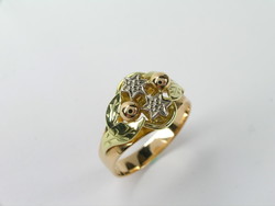BAGUE TRADITIONNELLE DE SAVOIE EDELWEISS OR ROSE 750/000 - BIJOUTERIE DELAVEST          