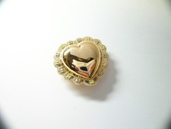 COEUR TRADITIONNEL  DE SAVOIE DECOR SUR FESTONS OR ROSE 18 K - BIJOUTERIE DELAVEST          