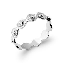 BAGUE ARGENT 925 RHODIE OZ - L'ANNEAU D'OR