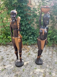 NJINGA - STATUE EN BOIS - TERANGA ART AFRICAIN