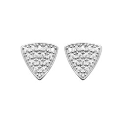 BOUCLES D'OREILLES ARGENT 925 RHODIE - L'ANNEAU D'OR