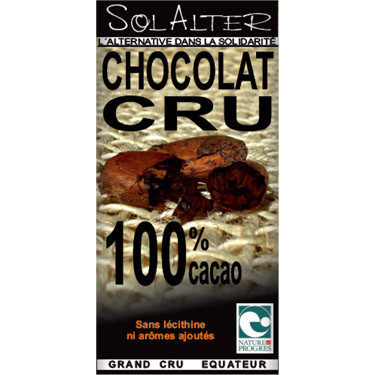 CHOCOLAT ARTISANAL SOLALTER - CHOCOLAT A CROQUER - Chlorophylle - Voir en grand
