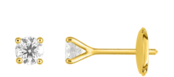 Boucle d'oreille or jaune et diamant - BIJOUTERIE STOERI - Les Nouveaux Bijoutiers