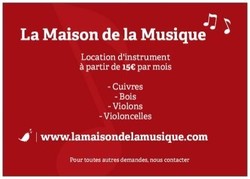 Location d'instruments - La Maison de la Musique
