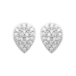 BOUCLES D'OREILLES ARGENT 925 RHODIE - L'ANNEAU D'OR