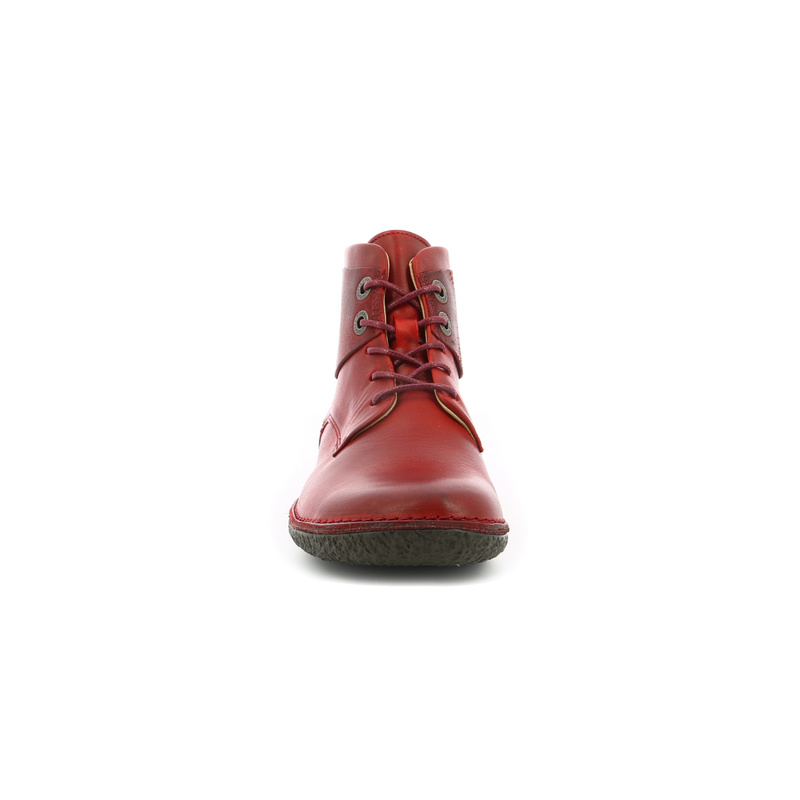 Chaussures KICKERS Hobbytwo Rouge-Bordeaux - Voir en grand