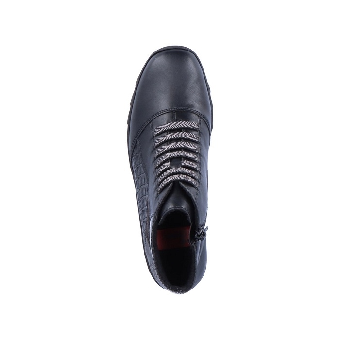 Chaussures montantes RIEKER N3374 Noir - Voir en grand