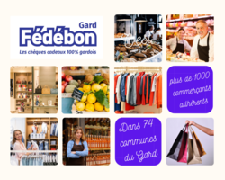 Où dépenser vos chèques cadeaux Fédébon dans le Gard ?  - TERRE DE COMMERCES - FEDEBON 30