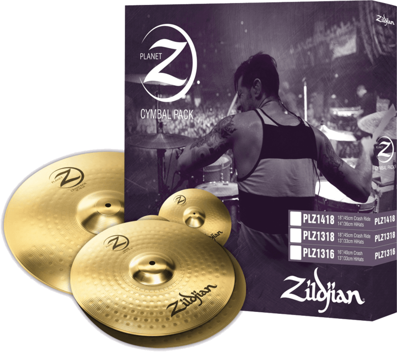 Pack Cymbales Planet Z PLZ1418 - Voir en grand