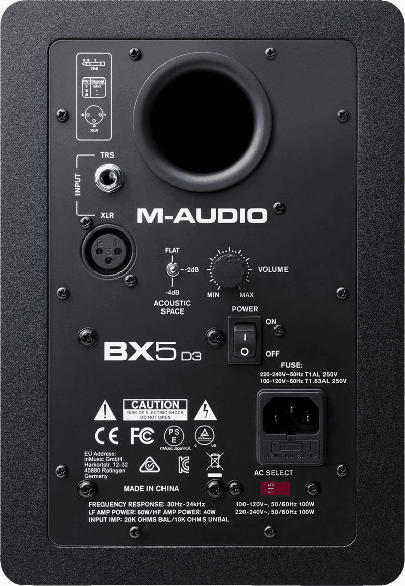 M-AUDIO BX5D single back - Voir en grand