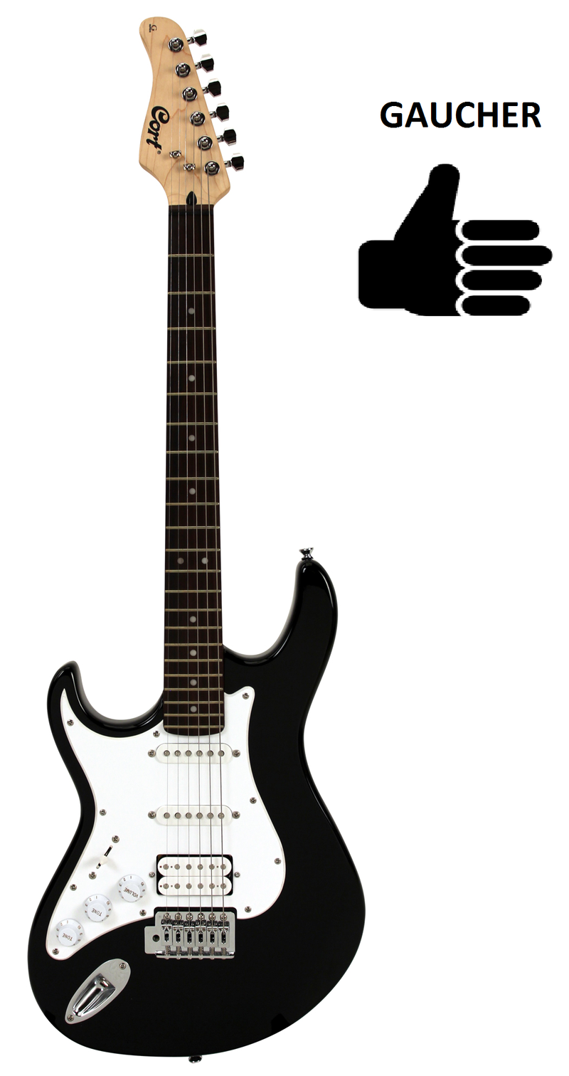 Guitare électrique G250GBK Gaucher - Voir en grand