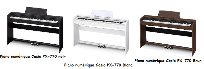 Piano numérique Casio PX-770 . - Voir en grand
