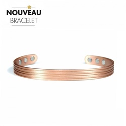Bracelet "MÂAT" cuivre brossé Création Auris - ALPHA BIEN ETRE