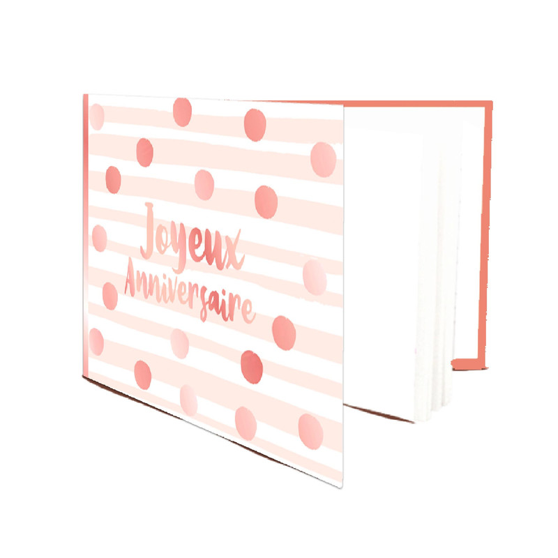 Livre D Or Joyeux Anniversaire Blush Party Deco Boum