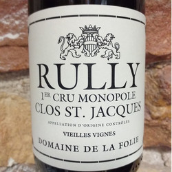 Rully 1Cru Clos Saint Jacques 2018 - Domaine de la Folie - Terroirs & Millsimes