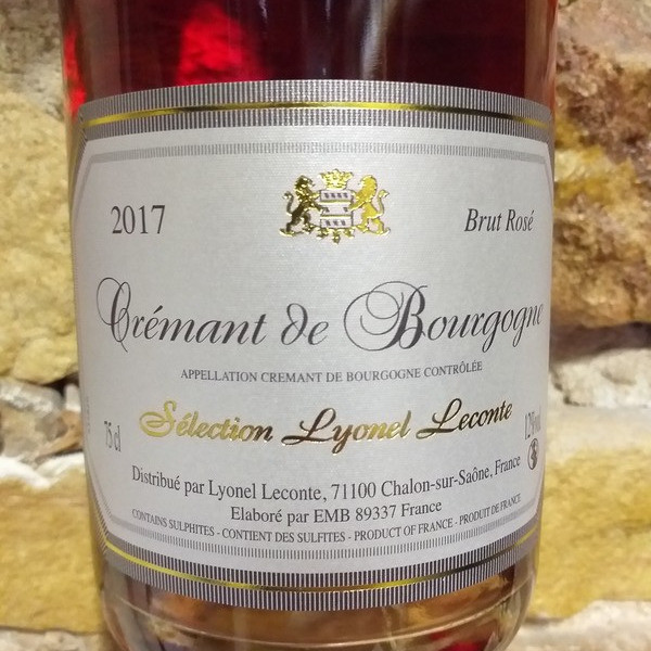 Crémant de Bourgogne Rosé 2017 - Crémant de Bourgogne - Terroirs &amp; Millésimes - Voir en grand