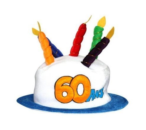 Chapeau Bougies 60 Ans Deco Boum