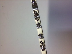 bracelet acier garonnet motif tribal - Bijouterie Jungo