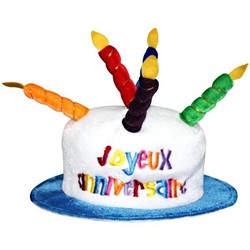 Chapeau Bougies Joyeux Anniversaire Deco Boum