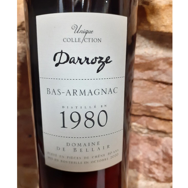 Bas Armagnac 1980 - Darroze - Spiritueux - Terroirs &amp; Millésimes - Voir en grand