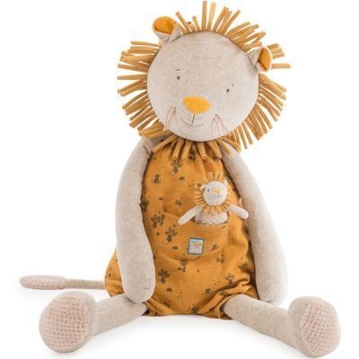 Peluche Geante Lion Avec Mini Doudou Sous Mon Baobab Le Baldaquin