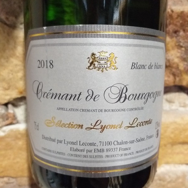 Crémant de Bourgogne Blanc de Blancs 2018 - Crémant de Bourgogne - Terroirs &amp; Millésimes - Voir en grand