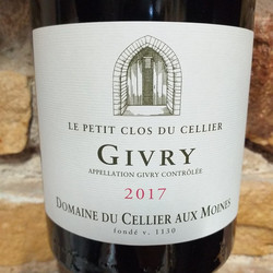 Givry Le Petit Clos du Cellier 2017 - Dme Cellier aux Moines - Terroirs & Millésimes