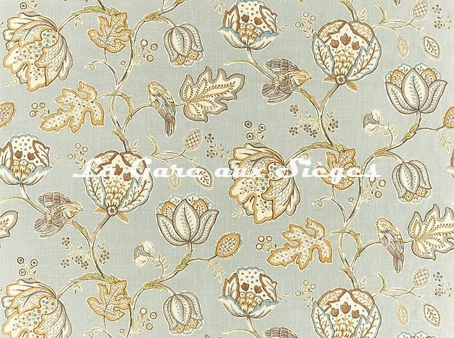 Tissu William Morris - Theodosia - réf: 226596 Grey - Voir en grand