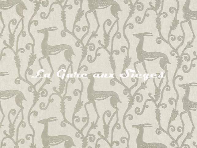 Tissu Zoffany - Deco Deer - réf: 333018 Empire Grey - Voir en grand