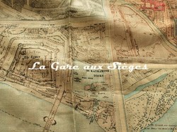 Tissu GP & J.Baker - Palace Maps Linen - La Gare aux Sièges