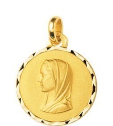 Médaille vierge plaqué or - Bijouterie Horlogerie Lechine