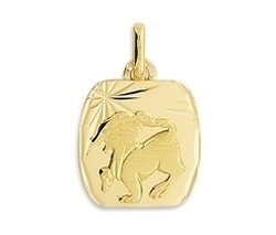 Médaille zodiaque or jaune 18 carats - Bijouterie Horlogerie Lechine