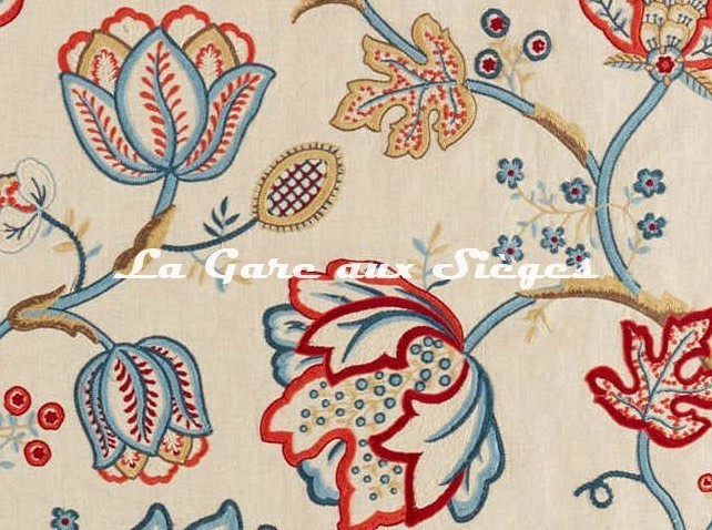 Tissu William Morris - Theodosia Embroidery - réf: 236822 ( détail ) - Voir en grand