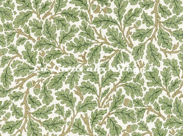 Tissu William Morris - Oak - réf: 226606 Forest/Cream ( détail ) - Voir en grand
