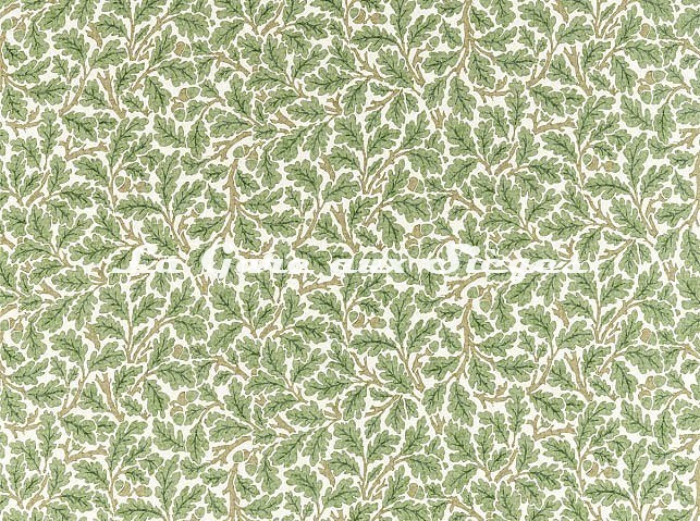 Tissu William Morris - Oak - réf: 226606 Forest/Cream - Voir en grand