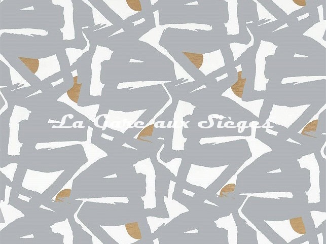 Tissu Zoffany - Rakugaki - réf: 333013 Quartz/Grey - Voir en grand