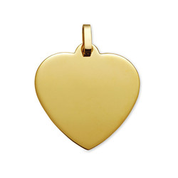 Pendentif coeur Or jaune 9 carats - Bijouterie Horlogerie Lechine