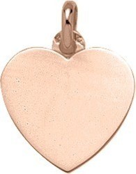 Pendentif coeur plaqué or rose à graver - Bijouterie Horlogerie Lechine