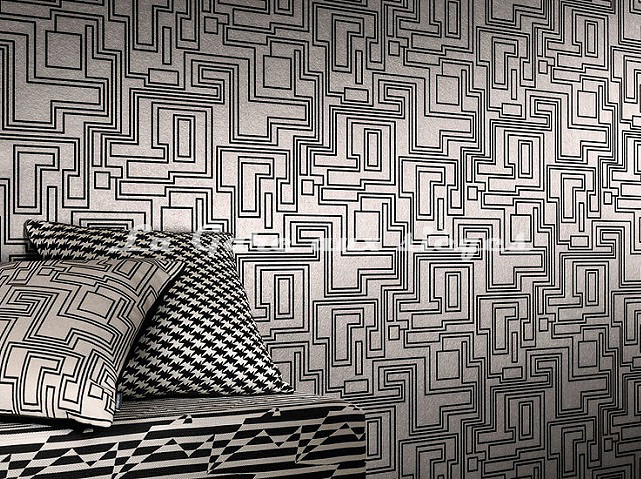 Papier peint Kirkby Design - Electro Maze - Voir en grand
