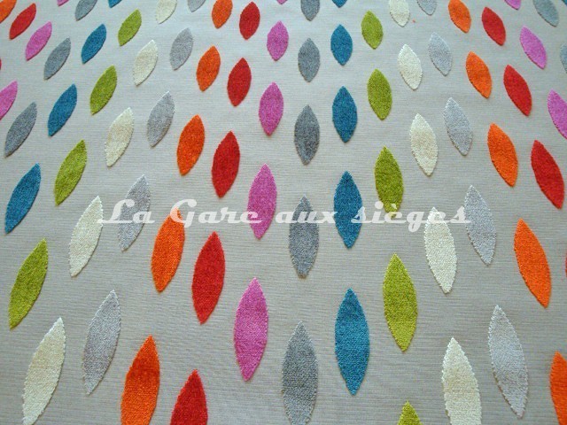 Tissu Deschemaker - Velours Mexico - réf: 103757 - Coloris: Multicolore - Voir en grand