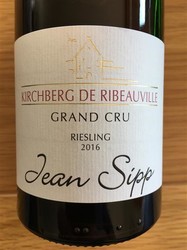 RIESLING GRAND CRU KIRCHBERG 2016 JEAN SIPP - Charpentier Vins