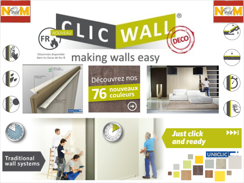 Clic Wall vos murs en un clic chez NGM - Voir en grand